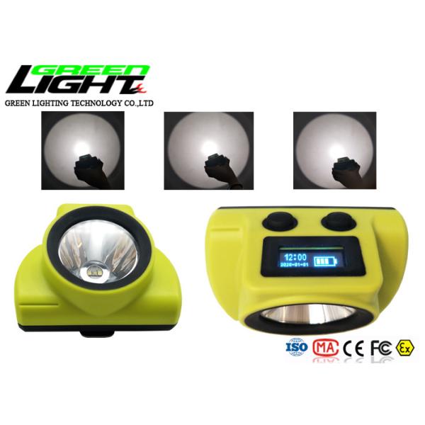Buy 385LUM 20000lux 5V 2A IP68 Rechargeable Mining Cap Lamp at wholesale prices