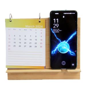 2024 Wood Wireless Charging Calendar New Style Creativity Custom Logo