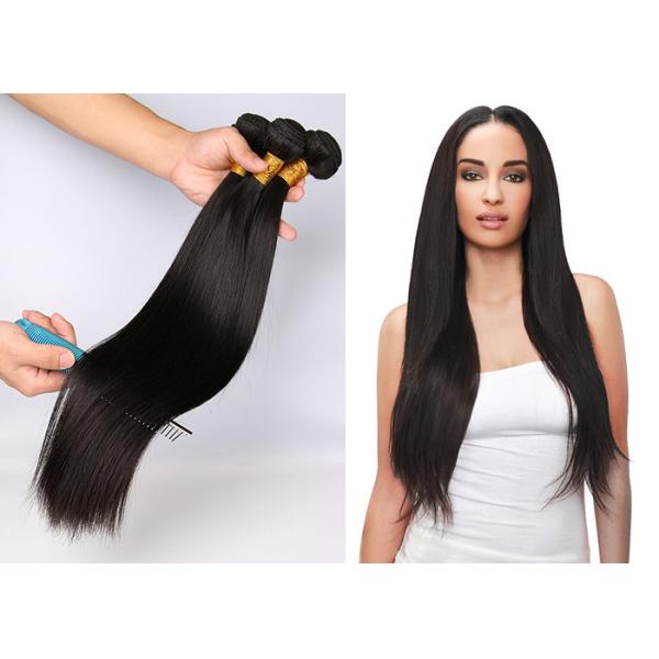 Silk Straight Natural Virgin Brazilian Hair , Unprocessed Human Hair 10"-32" in Stock