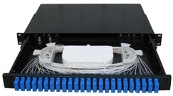 Buy Black Fiber Termination Cabinet , Fiber Optic Splitter Box Easy Maintenance at wholesale prices