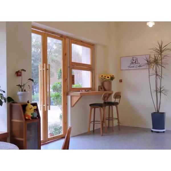 High-efficiency casement windows with 6063-T5 aluminum profile and powder coated surface treatment for residential houses