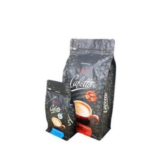 Recyclable aluminum foil zipper pouch coffee packaging bags with valve