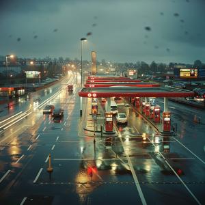 Fuel Station Design And Construction Prefabricated Steel Structure Convenient