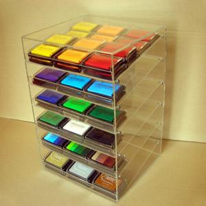 Buy cheap Acrylic Slant-Front Locking Display Case With 6 Angled Shelves for Purses, from wholesalers