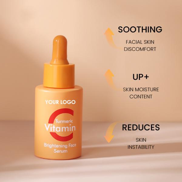 Turmeric Vitamin c Brightening Face Serum Moisturizing and Nourishing the Skin Even Skin Tone Facial Essence Skincare Product