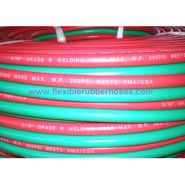 3 / 16 Inch To 3 / 8 Inch Twin Welding Hose For Gas welding Heavy Duty