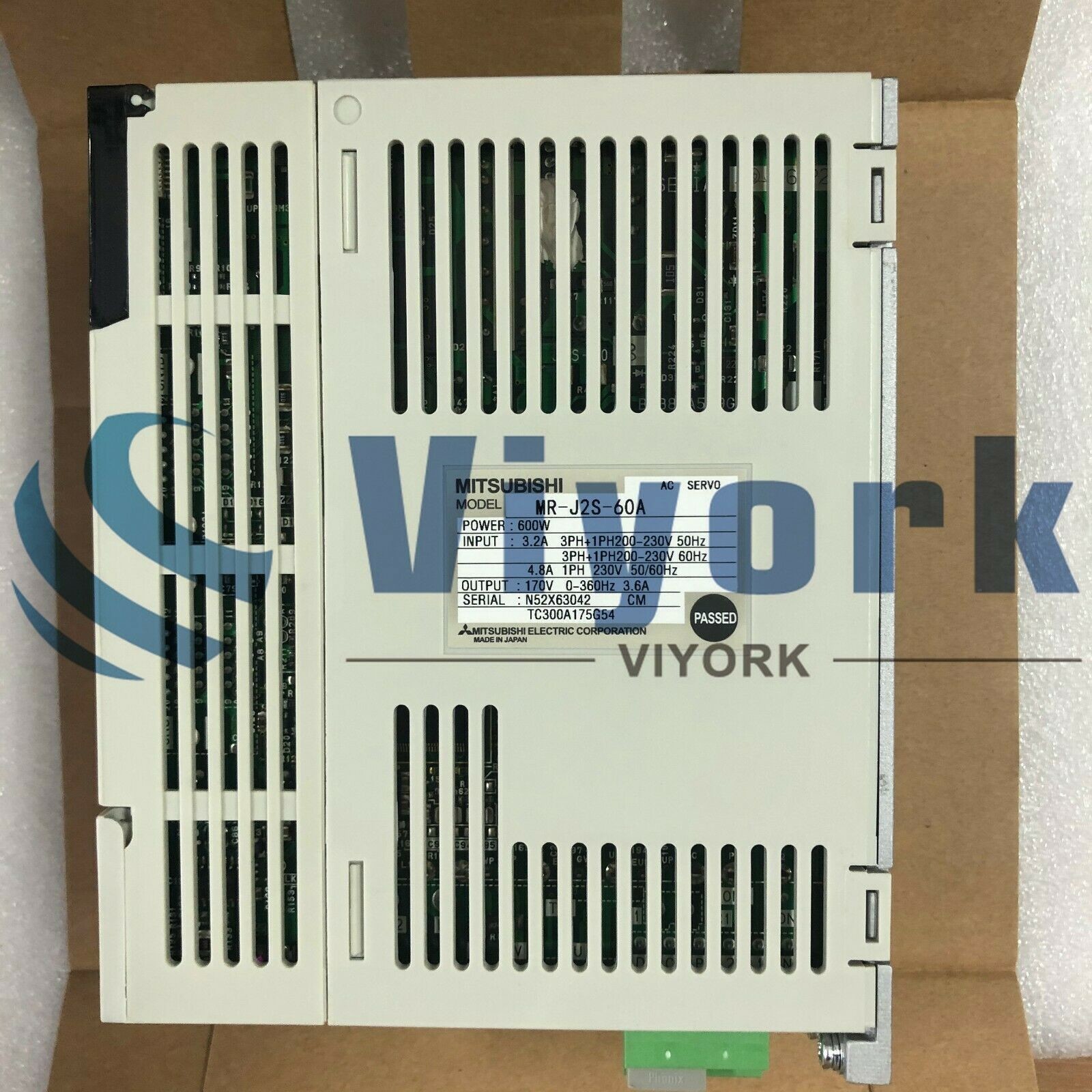 China MITSUBISHI AC SERVO DRIVER MR-J2S-60A-EB 200-230VAC 3PH 600W SERVO AMPLIFIER MRJ2S60AEB on sale