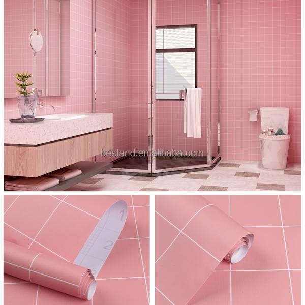 Moisture-Proof 3D Adhesive Wall Tile Stickers Geometric Design Patterns Wallpaper for Kitchen Bathroom