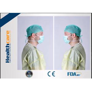 Elastic Cuff Non Woven Disposable Protective Gowns Hospital Isolation Gown