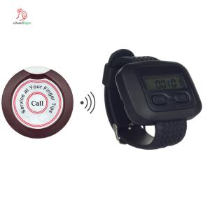 Portable Wireless Service Call Button System Watch Pager