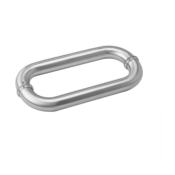 Polished Chrome Finish Glass Door Pull Handle Stainless Steel for Contemporary Style