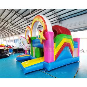 Children Unicorn Inflatable Castle Combo Bounce House