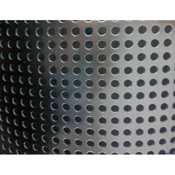 Round Holes Stainless Steel Perforated Metal Sheet For Water / Oil / Air Filtration
