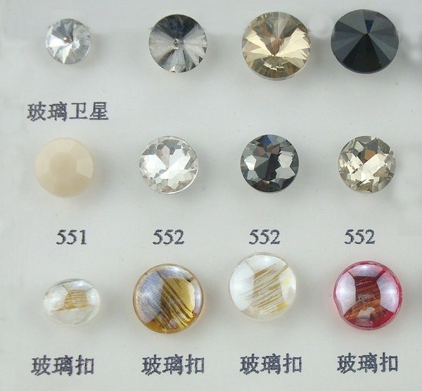 wholesale decorative glass shank button shirt buttons manufactory