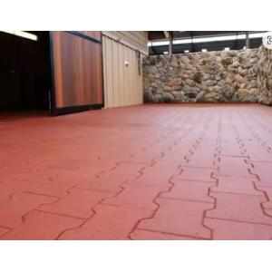 Rubber Driveway Pavers Dog Bone Shape Equine Flooring Interlocking Rubber Pavers