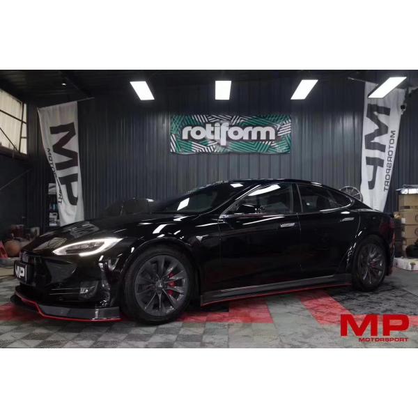 Selling Model S Carbon Fiber Body Kit for Model S Wide Bodyki Carbon Fiber Front Shovel Rear Diffuser Spoiler