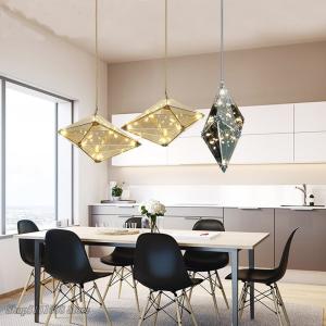 Post-modern Led Diamond Glass Pendant Lights restaurant Rhombic Polyhedron