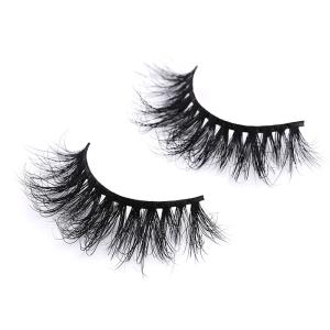 Cruelty Free Invisible Band Eyelashes , Black 16mm Strip Lashes