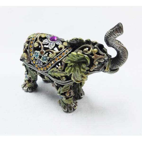 Funky elephant group set decorative indian metal jewellery boxes