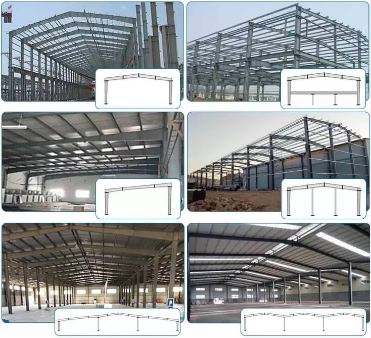 Galvanized Structural Steel Buildings Greenhouse Frame Q235B Q355B
