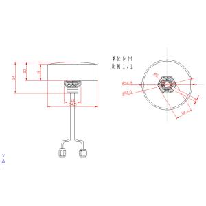 2G 3G 4G LTE Antenna BD GSM GPS Outdoor Screw Mount Combo Mimo Antenna 3.5db for