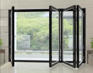 China Glass Sliding Bi Folding 6063 Aluminium Door Frame Profile Thermal Insulation Waterproof on sale