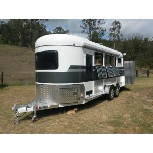 2 Horse Angle Load china Horse Float-Camper