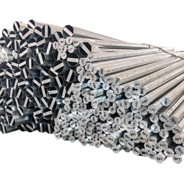 Philippines Distribution Steel Pole 35FT Nea Standard Galvanized Pole