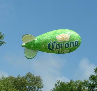Buy 4m Long inflatable helium blimp at wholesale prices