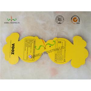 Personalized Yellow Octopus Swing Tags Glossy Varnishing Finished 2 Side