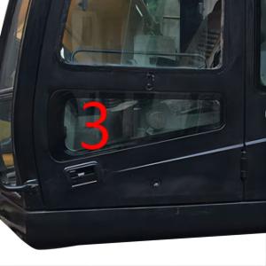 Excavator Cab Windshield Window Glass Tempered Left Door Lower Position NO.3