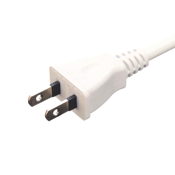 2X2mm2 Oxygen Free Bared Stranded Copper Conductor JET 2 Pin Plug Male End Type Japan PSE Standard Laptop Extension Cord