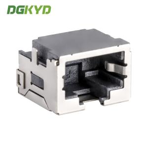 Custom Shield 8p8c SMT Rj45 Keystone Jack , Extra Low Profile Ethernet Connector