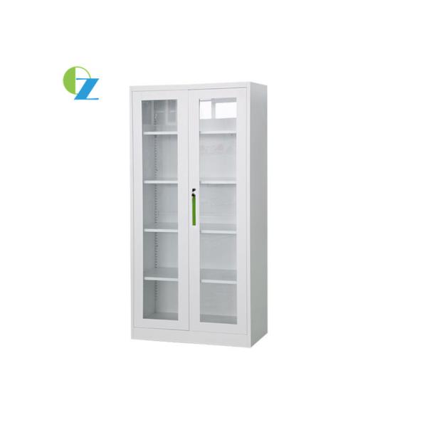 Buy Modern Steel Glass Swing Door Cupboard Powder Coating at wholesale prices
