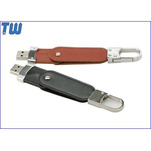 Bulk Custom Cool Buckle 32GB Pendrives Flash Device PU Leather