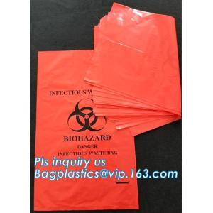 30 Gallon 33" X 40" Red Isolation Infectious Waste Bag / Biohazard Bag High