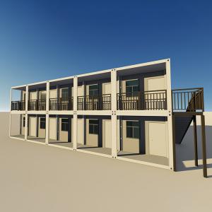 ISO Certificated Prefab Mobile Modular Tiny Steel Structure Frame Assemble Flat