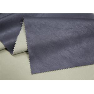 Custom Premium PU Leather , 0.55 Mm Grey Faux Leather Fabric High Elasticity