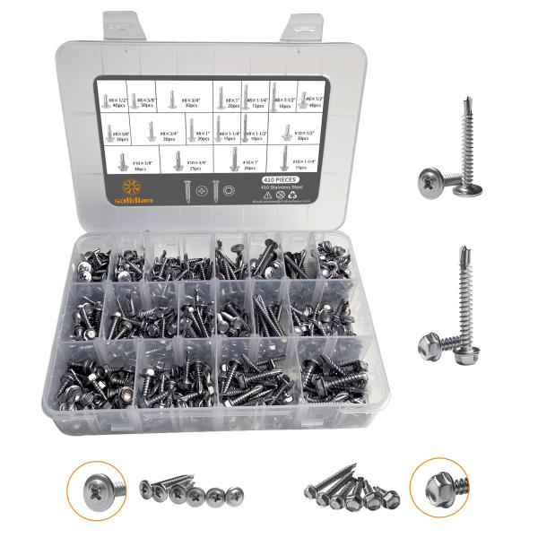 410 Stainless Steel Cross Pan Head Drill Tapping Screws DIN 7504 (N) Cross Recessed Pan Head Drilling Screws