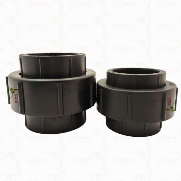 Ppr Black Plastic Union For Piping System Customizable Durability Chemical Resistance