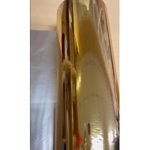 Metallized Polyester PET Thermal Lamination Film Gold Surface Finished