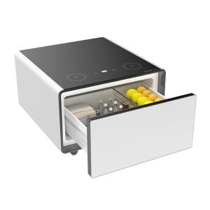 Smart Bedside Table with 65L Refrigerator and Wireless Charging Tempered Glass