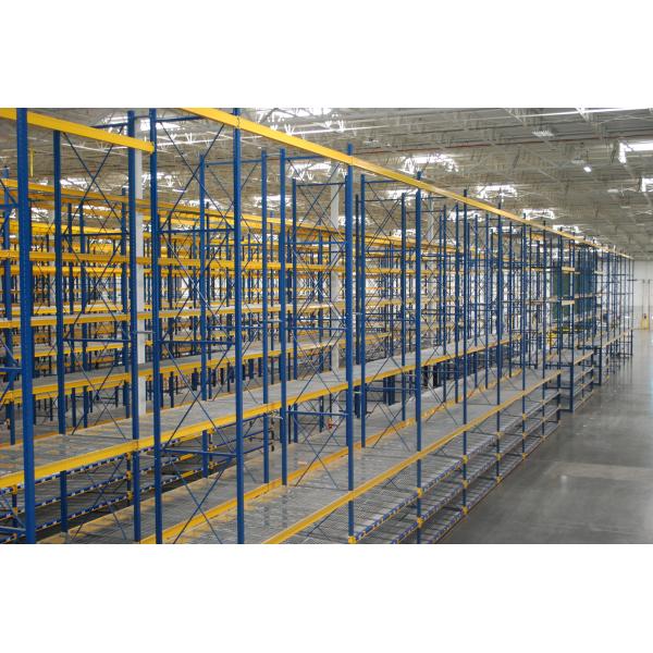 Buy Industrial Heavy Duty Storage Racks With Wire Decking For Logistics Distribution Center at wholesale prices