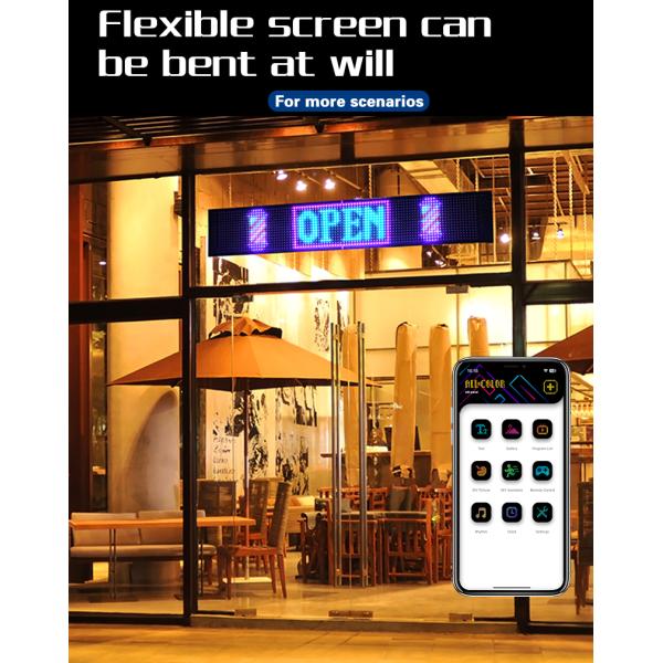Flexible LED Car Panel App Control 16*96 Advertising Rear Window Display