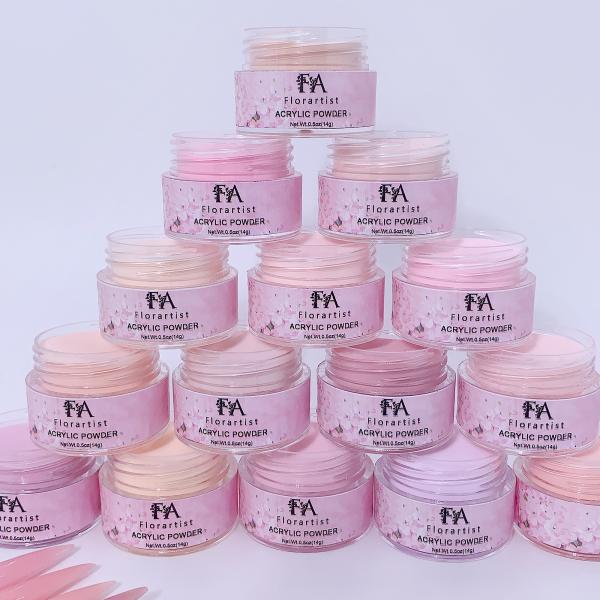 Wholesale 2oz Private Label Pink Colors Premium Acrylic Dipping Powder for Nail Designs