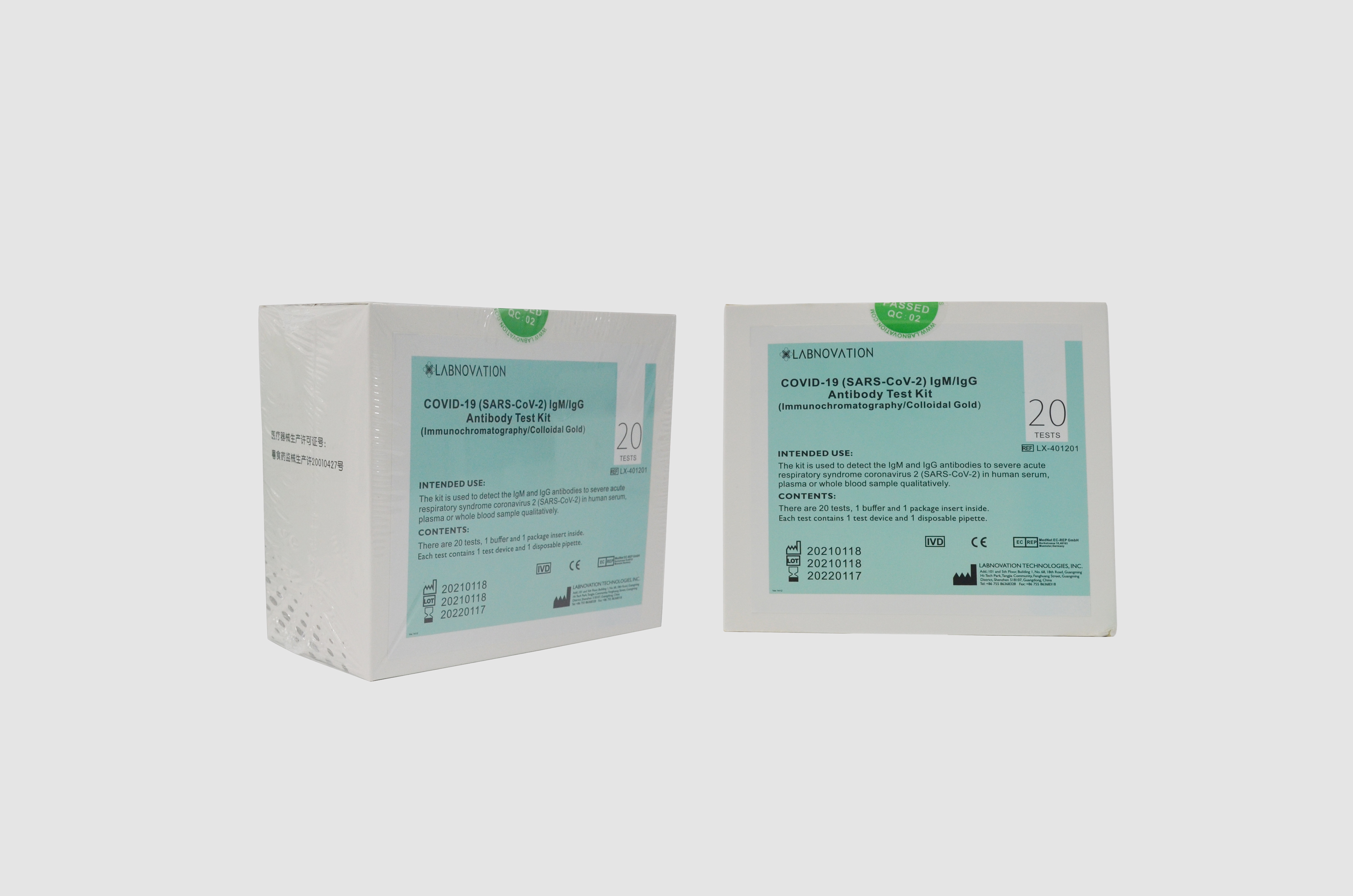 Quality Universal SARS-CoV-2 IgG IgM Antibody Rapid Test Kit 90% Sensitivity for sale