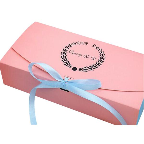 Buy Customized Food Christmas Packaging Boxes White Card Paper With Ribbon at wholesale prices