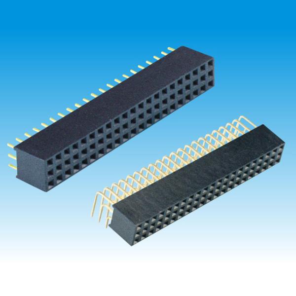 Buy Triple Row Female Header Connector , Y Type Right Angle Pin Header at wholesale prices