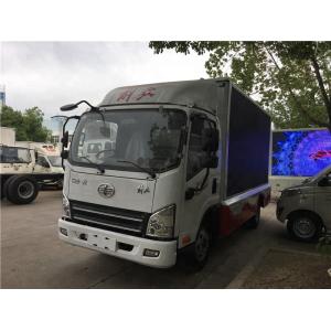 FAW 4x2 Diesel LED Screen Mobile Advertising Truck 3707ml Displacement