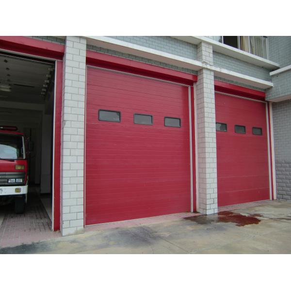 Buy Fire Station Insulated Sectional Overhead Doors  IP 54 Protection Class at wholesale prices